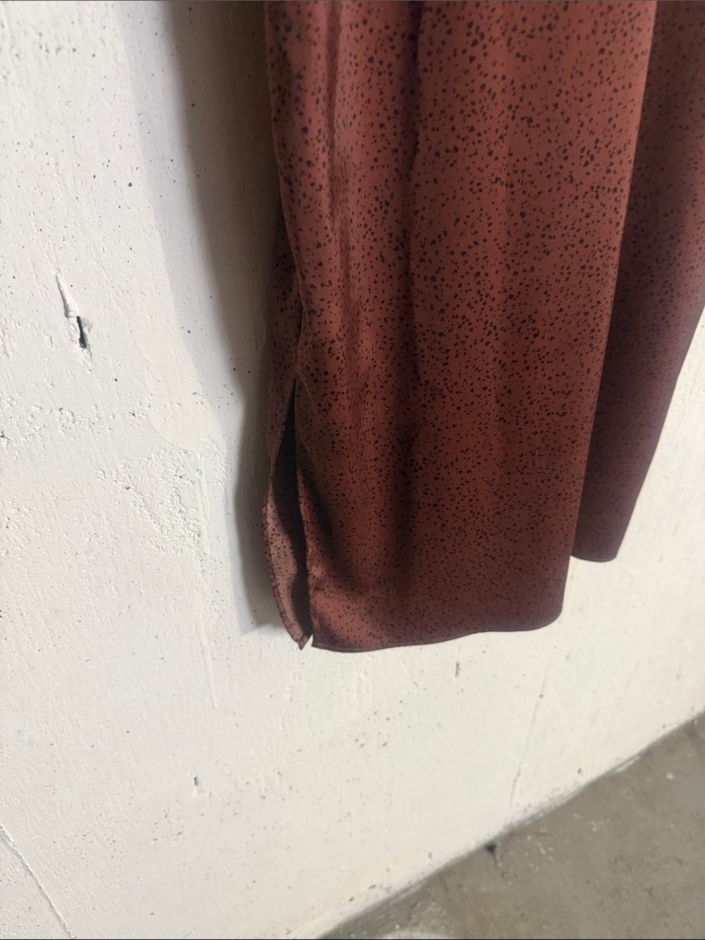 Reitmans Sleek Brown Satin Slip Dress - Picture 11 of 15